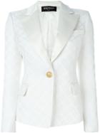 Balmain Jacquard Fitted Blazer