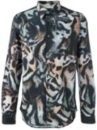 Ps By Paul Smith Tiger Print Shirt, Men's, Size: Xl, Cotton