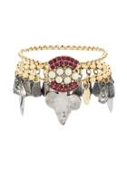 Susan Caplan Vintage Vintage Sterling Silver Mawi Charm Bracelet -