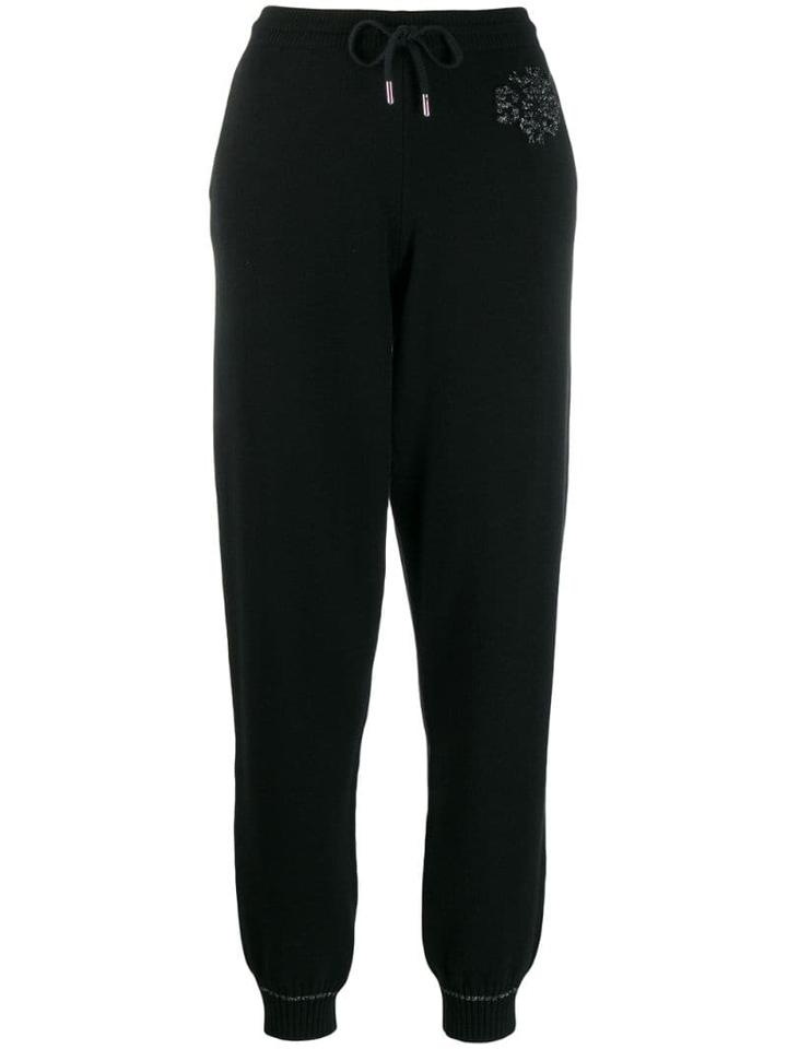 Barrie Cashmere Track Trousers - Black