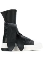 Cinzia Araia Tie-detail Sneaker Boots - Black