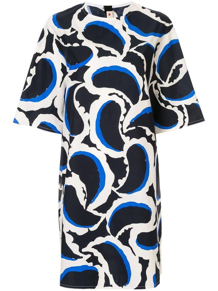 Marni Teardrop Print Dress - Blue