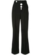 Acler Lynne Button Detail Trousers - Black