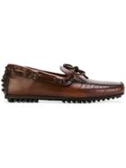 Car Shoe Driver Loafers - Brown