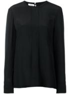 Barba Round Neck Blouse - Black