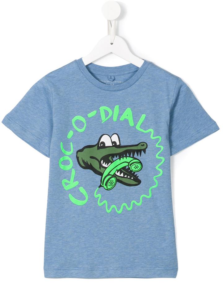 Stella Mccartney Kids Crocodile T-shirt, Boy's, Size: 8 Yrs, Blue