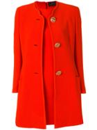 Versace Vintage Dress And Coat Ensemble - Red