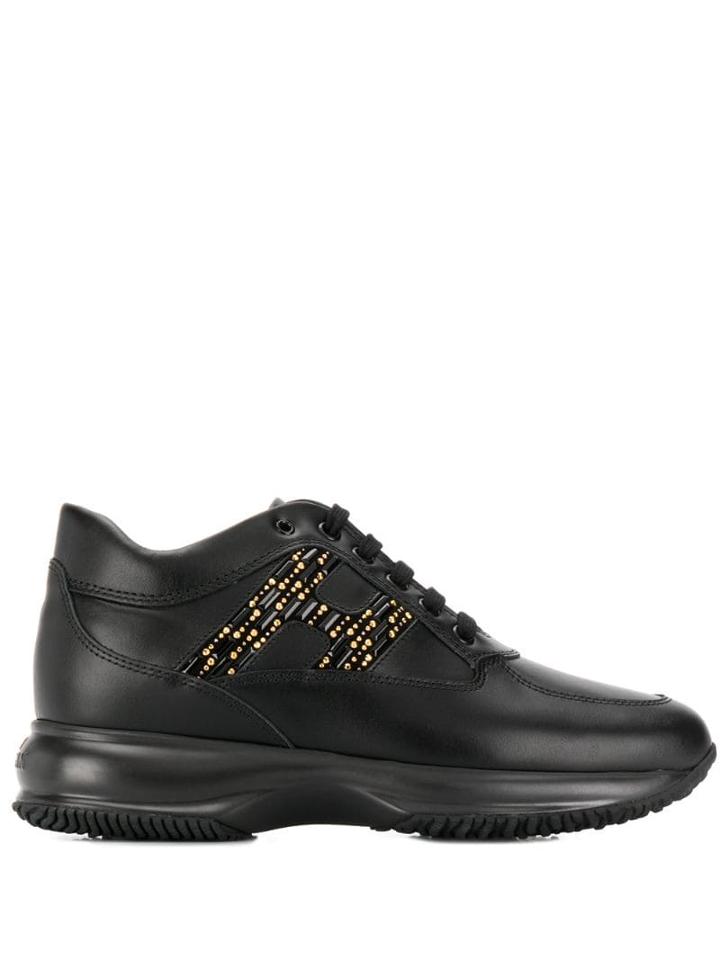 Hogan Interactive Lace-up Sneakers - Black
