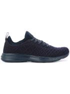 Apl Textured Lace-up Sneakers - Blue