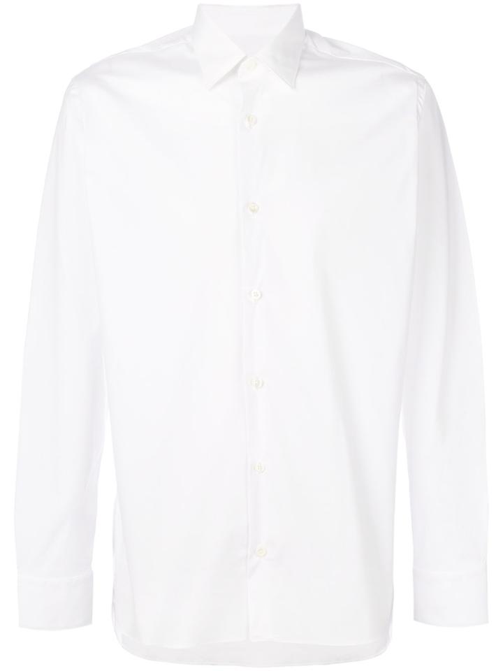 Z Zegna Classic Long Sleeve Shirt - White