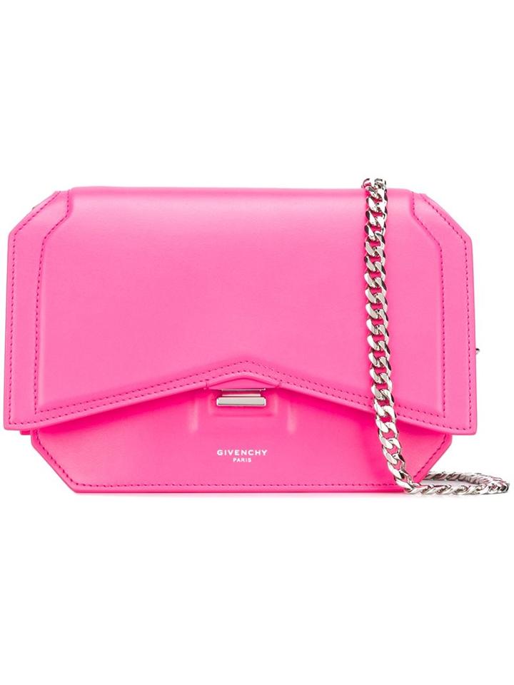 Givenchy Mini 'bow-cut' Crossbody Bag, Women's, Pink/purple, Calf Leather
