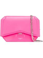 Givenchy Mini 'bow-cut' Crossbody Bag, Women's, Pink/purple, Calf Leather