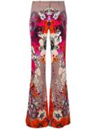 Roberto Cavalli - Floral Printed Pants - Women - Polyester/spandex/elastane/viscose - 42, Polyester/spandex/elastane/viscose