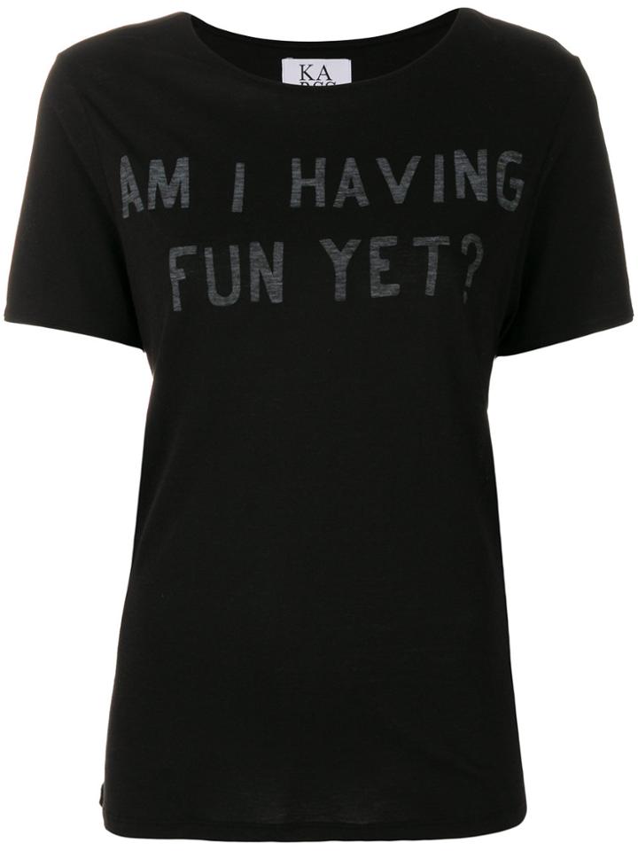 Zoe Karssen Am I Having Fun Yet T-shirt - Black