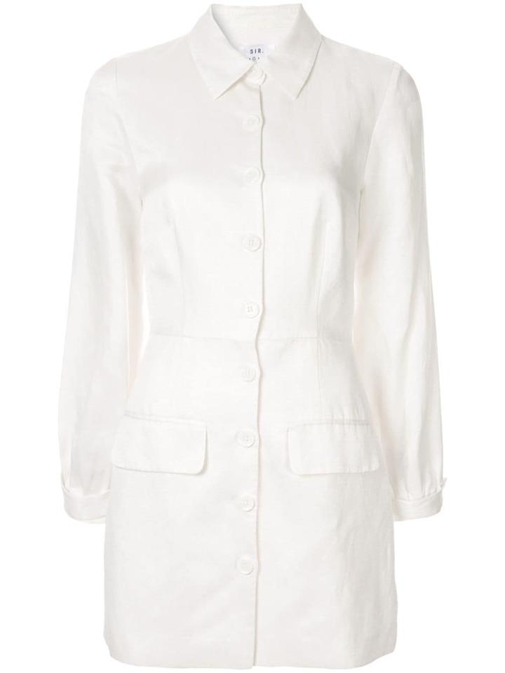 Sir. Inez Buttoned Mini Dress - White