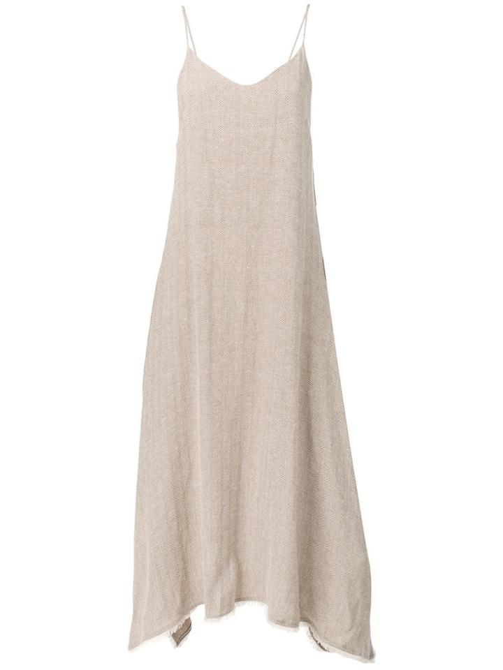 Dusan Maxi Asymmetric Dress - Neutrals