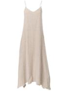 Dusan Maxi Asymmetric Dress - Neutrals