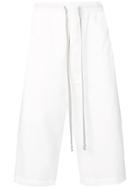 Rick Owens Drkshdw Plain Cropped Trousers - White
