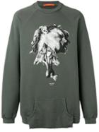Komakino - Printed Sweatshirt - Men - Cotton - L, Green, Cotton