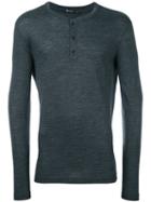 T By Alexander Wang Longsleeved T-shirt, Men's, Size: Medium, Grey, Cotton