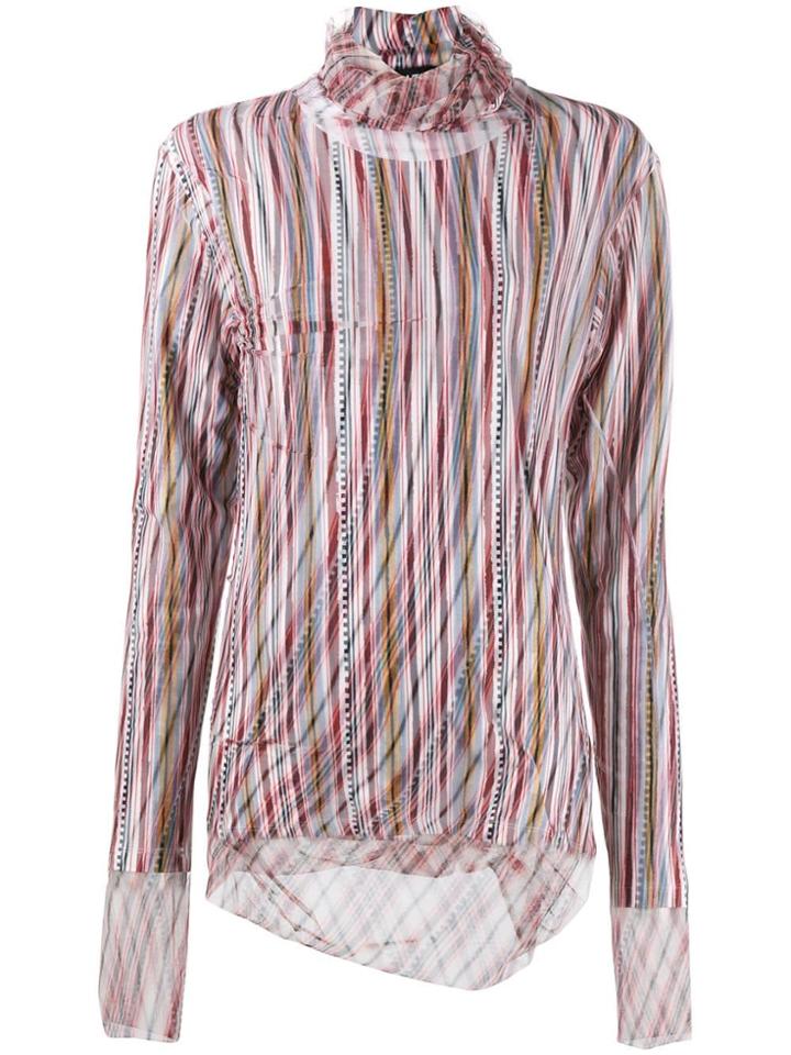 Y/project Multi-layer Turtleneck Top - Red