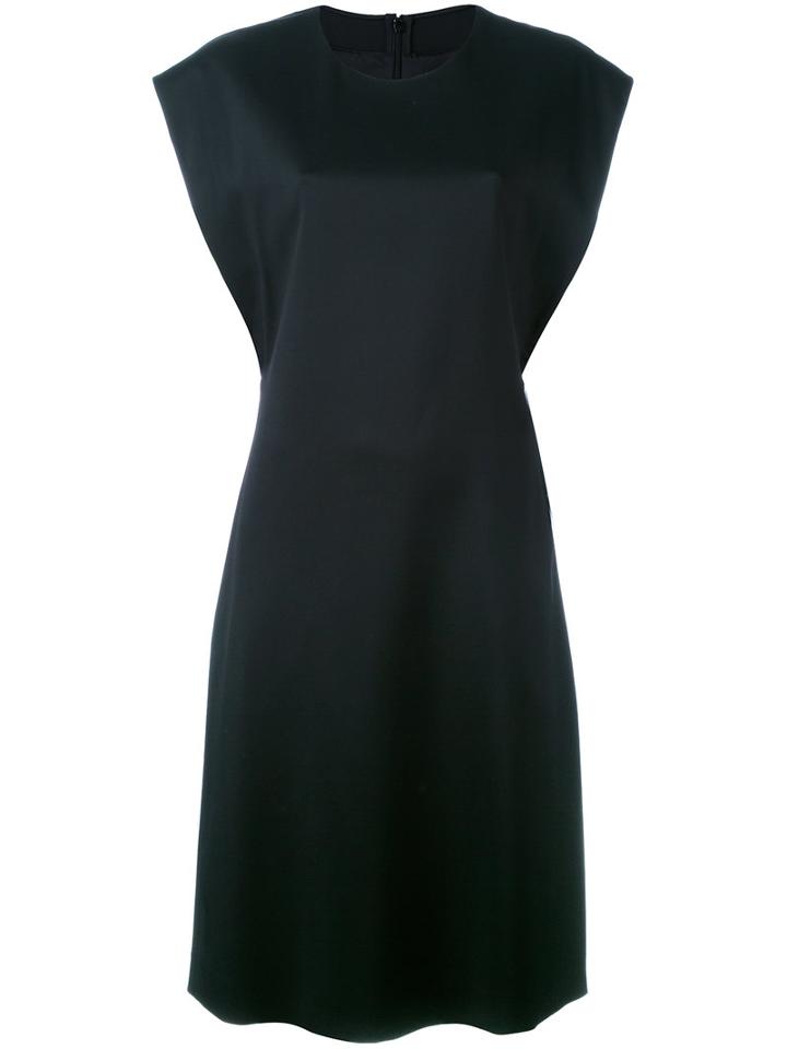 Fitted Dress - Women - Silk/spandex/elastane/viscose - 42, Black, Silk/spandex/elastane/viscose, Jil Sander