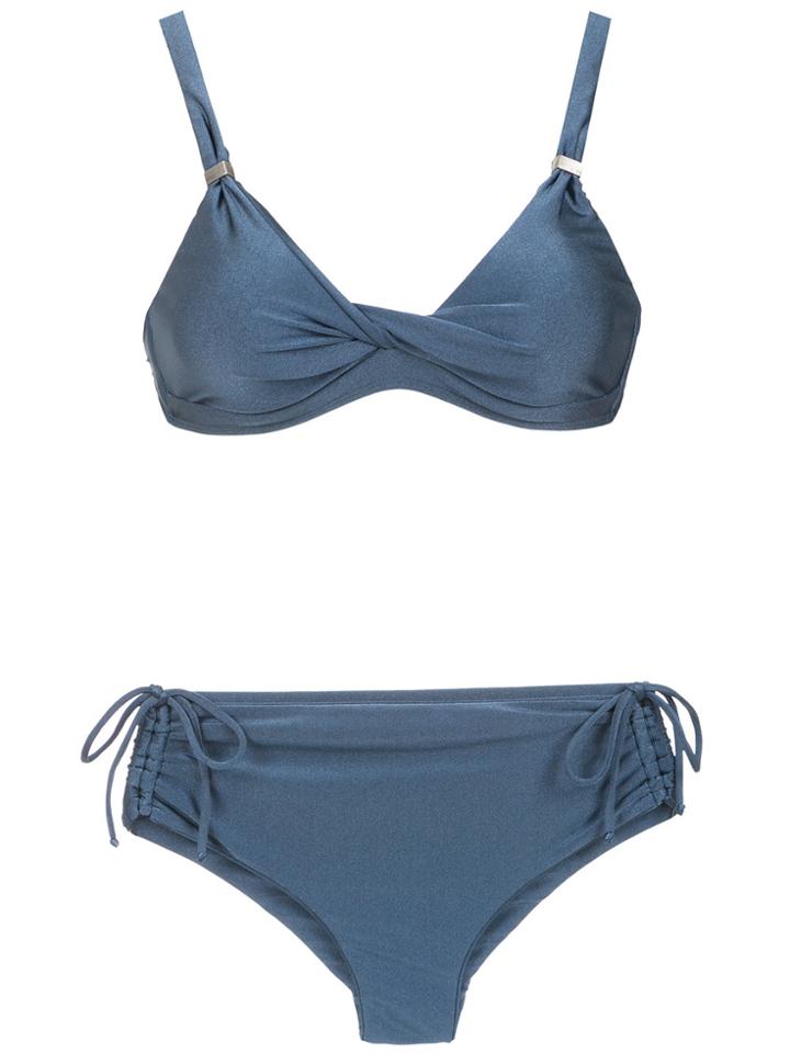 Lygia & Nanny Marcela High Rise Bikini Set - Blue