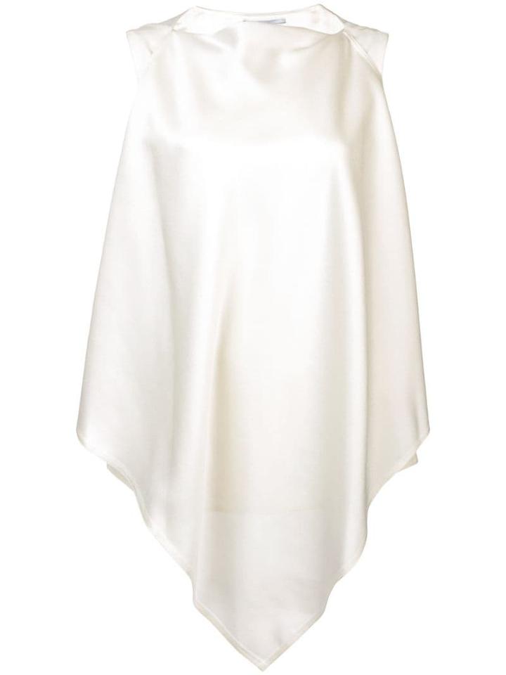 Rosetta Getty Sleeveless Asymmetric Blouse - White