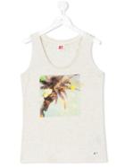 American Outfitters Kids Teen Palm Tree Tank Top - Neutrals