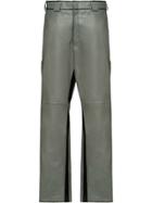 Prada Leather Trousers - Grey