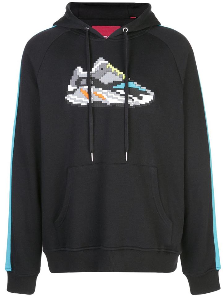 Mostly Heard Rarely Seen 8-bit Pixelated Sneaker Hoodie - Black