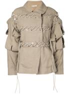 Jw Anderson Slash Sleeve Jacket - Nude & Neutrals
