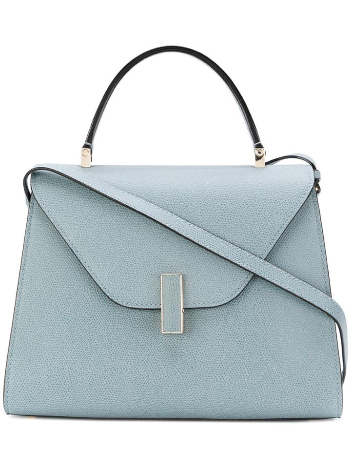 Valextra Foldover Top Tote - Blue