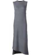 Victor Alfaro Bias Cut Knit Dress, Women's, Size: 4, Grey, Merino