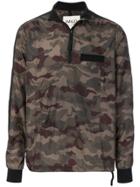 Halo Camouflage Print Lightweight Jacket - Green
