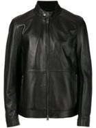 Boss Hugo Boss Leather Jacket - Black