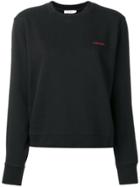 Calvin Klein Contrast Logo Sweatshirt - Black