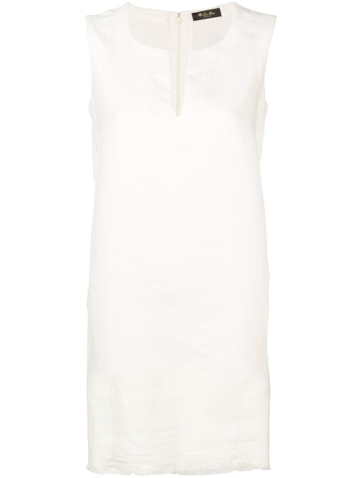 Loro Piana Short Sleeveless Dress - White