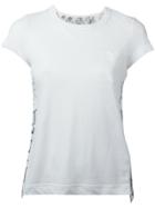 Sacai Open Back Scarf Print T-shirt - White