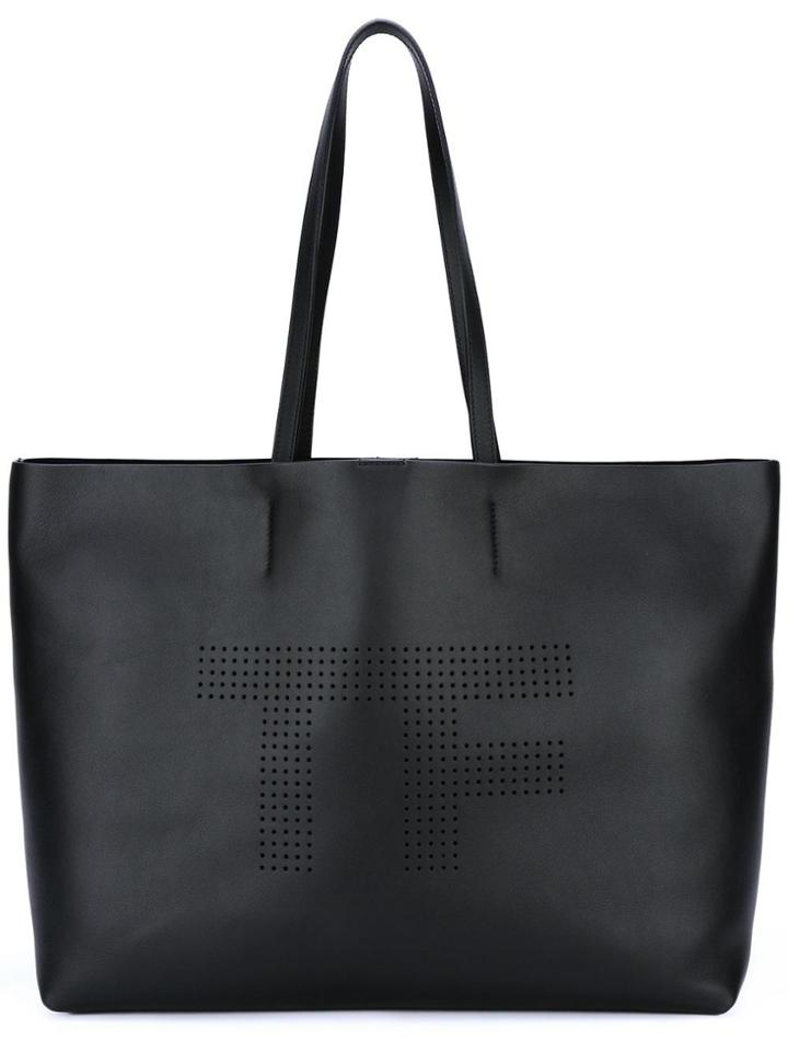 Tom Ford Medium Tf Tote Bag - Black
