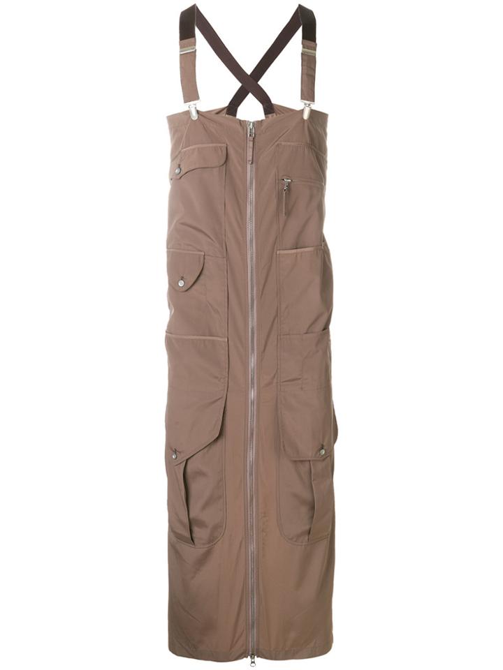 Jean Paul Gaultier Vintage Zip-through Apron - Brown