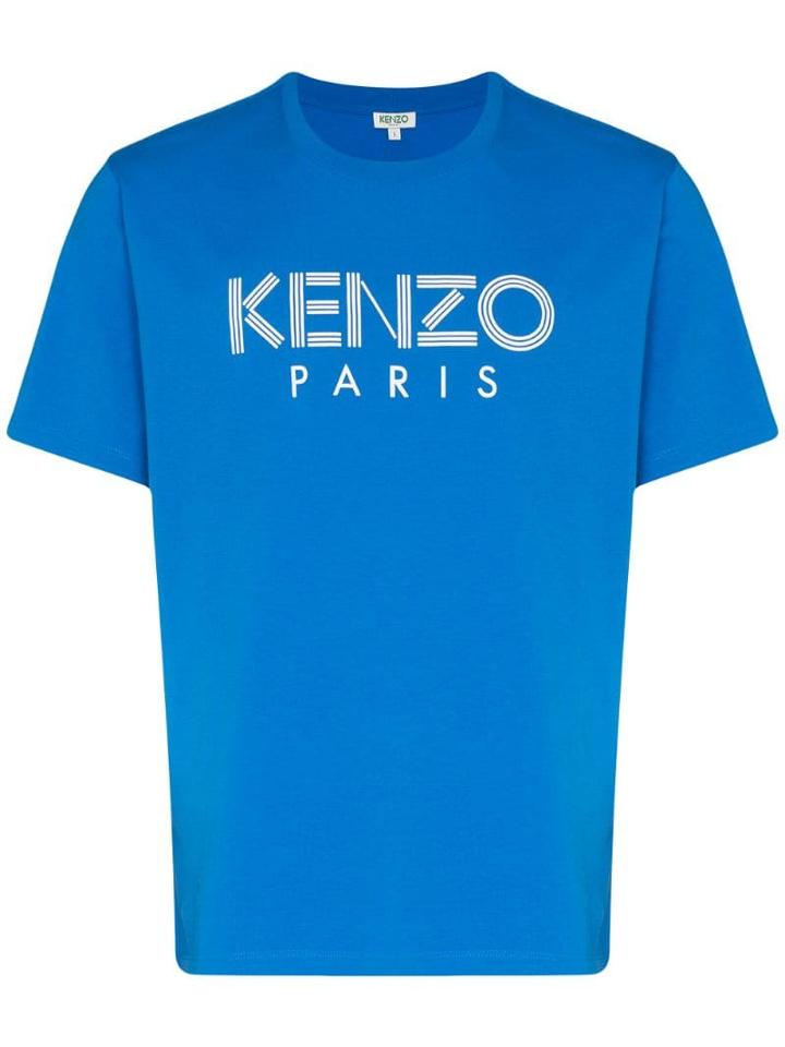 Kenzo Logo Printed T-shirt - Blue