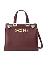 Gucci Gucci Zumi Grainy Leather Small Top Handle Bag - Red