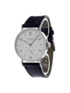 Nomos 'tangomat Date' Analog Watch, Adult Unisex, White
