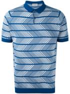 John Smedley - Striped Polo Shirt - Men - Cotton - S, Blue, Cotton