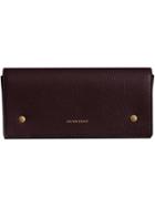 Burberry Two-tone Leather Continental Wallet - Red