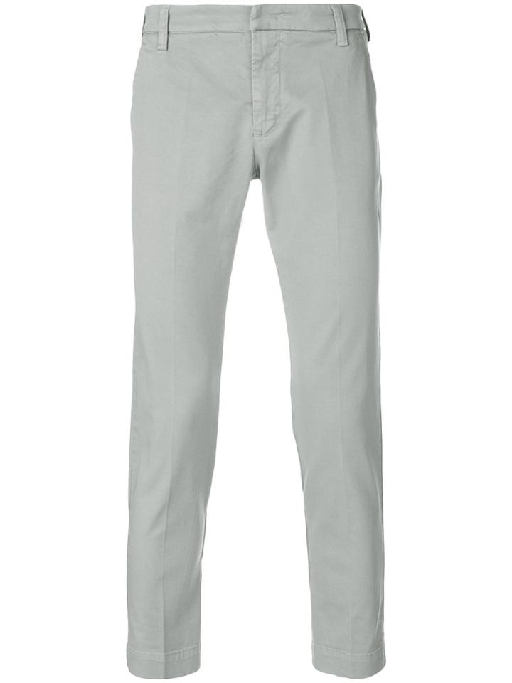 Entre Amis Straight Trousers - Grey