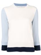 Chinti & Parker Colour-block Knitted Sweater - Neutrals