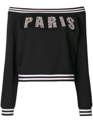Isabelle Blanche Off-shoulder Paris Top - Black