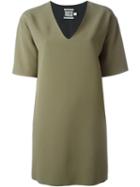 Fausto Puglisi Boxy V-neck Dress